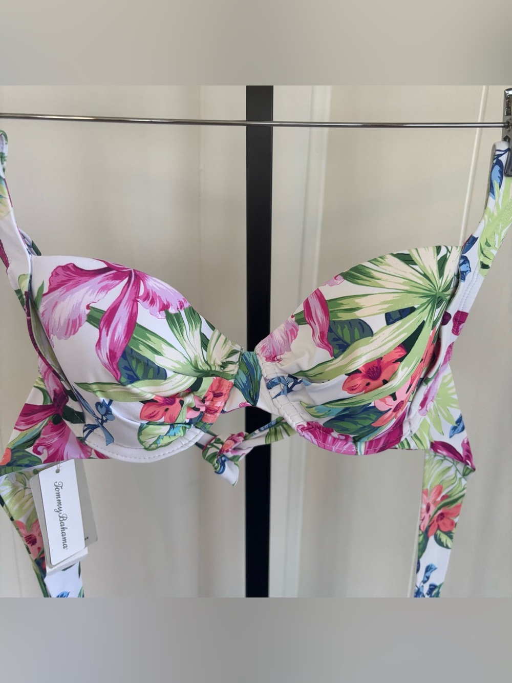 Tommy Bahama Coastal Garden Underwire Bikini Top Floral Womens 32C NWT
